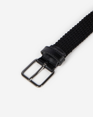 Black braided belt