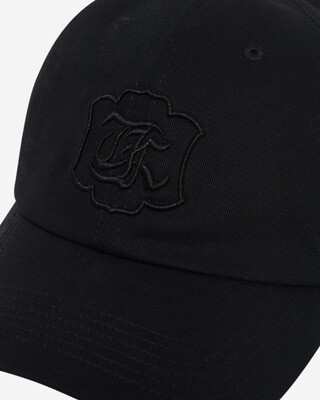 Black embroidered cap