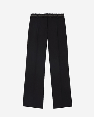Black wide-leg pants