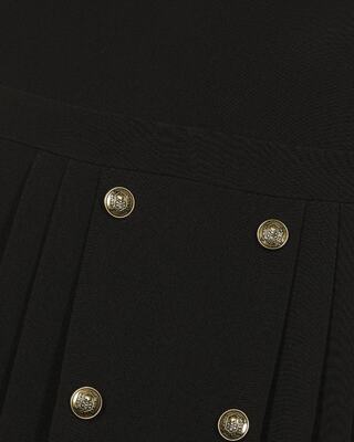 Short black cross-back dress