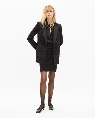 Black lace suit jacket