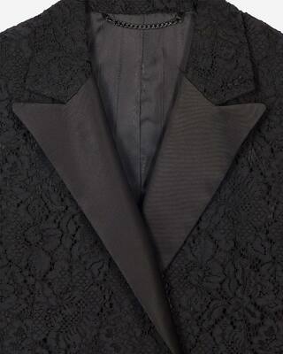 Black lace suit jacket