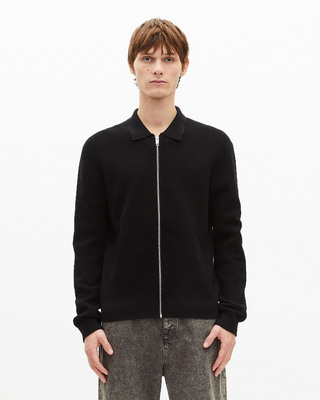 Black honeycomb cardigan