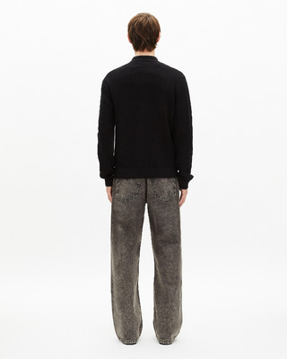 Black honeycomb cardigan