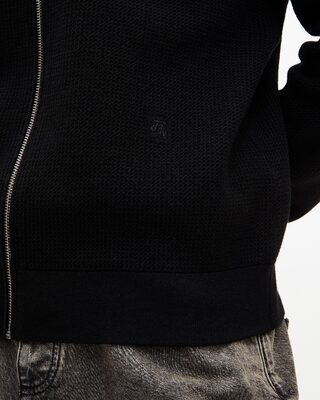 Black honeycomb cardigan