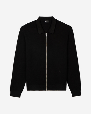 Black honeycomb cardigan