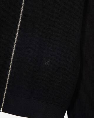 Black honeycomb cardigan