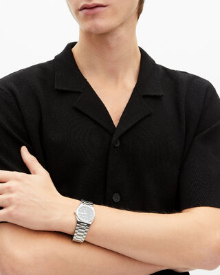 Black mesh short-sleeve shirt