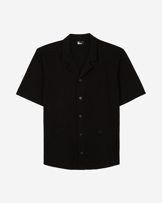 Black mesh short-sleeve shirt