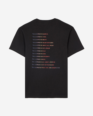 T-shirt with multicolored black logo