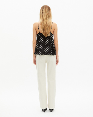 Black heart print camisole