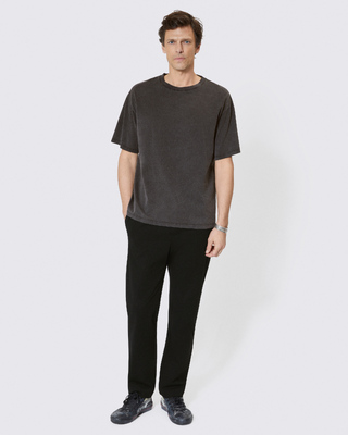 T-shirt with logo on black back