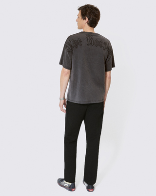 T-shirt with logo on black back