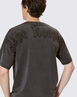 T-shirt with logo on black back