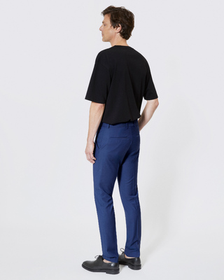 Blue tailored suit pants