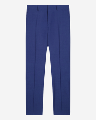 Blue tailored suit pants