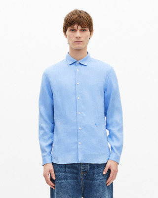 Blue linen shirt