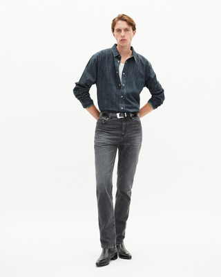 Blue denim shirt
