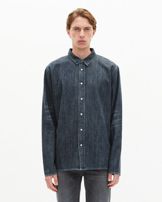 Blue denim shirt