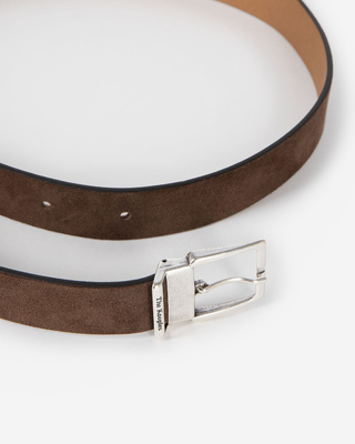 Brown suede belt