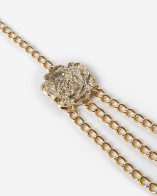 Gold flower jewelry belt