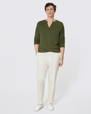 Green tunisian sweater
