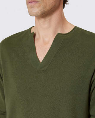 Green tunisian sweater