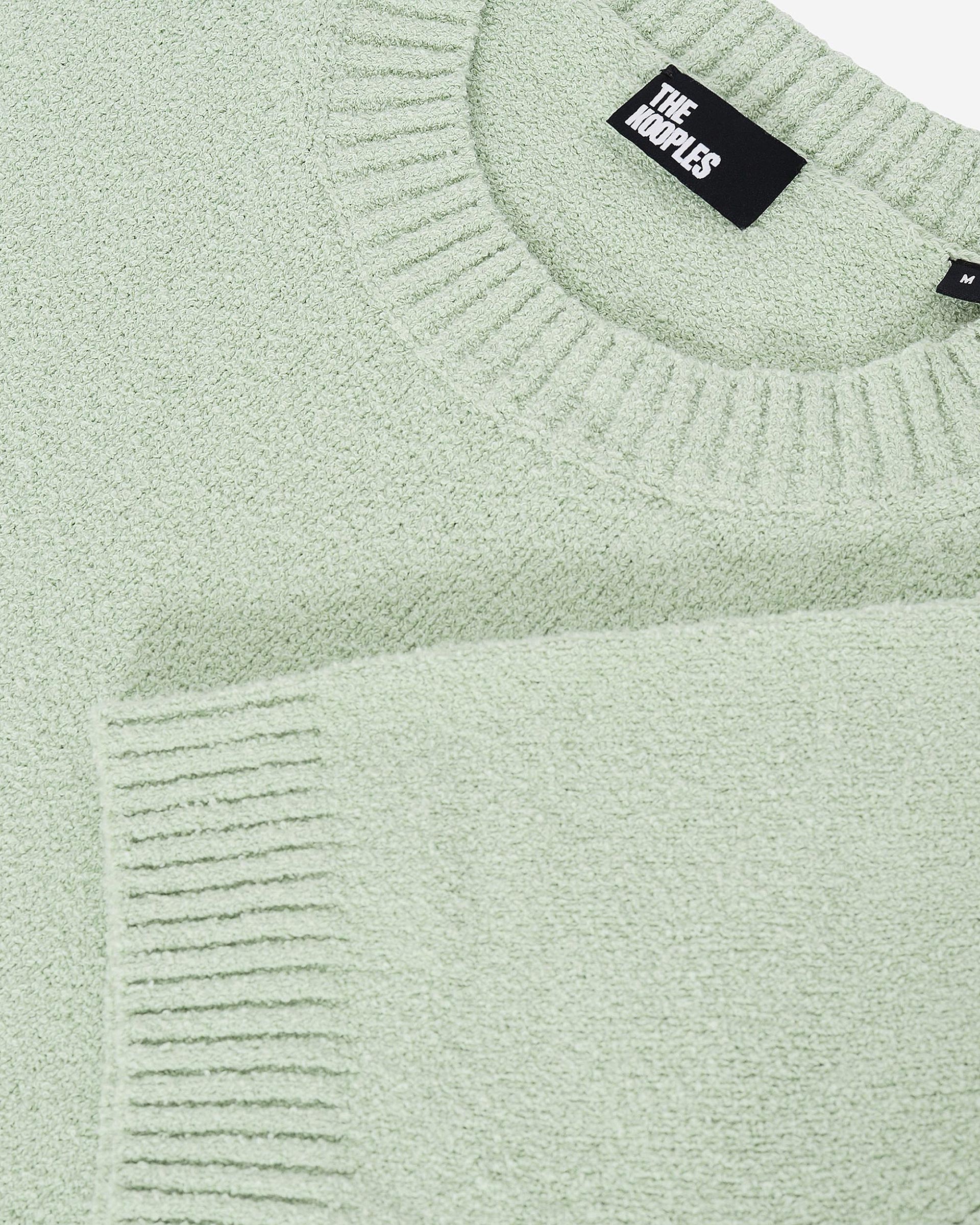 Almond green short-sleeved sweater