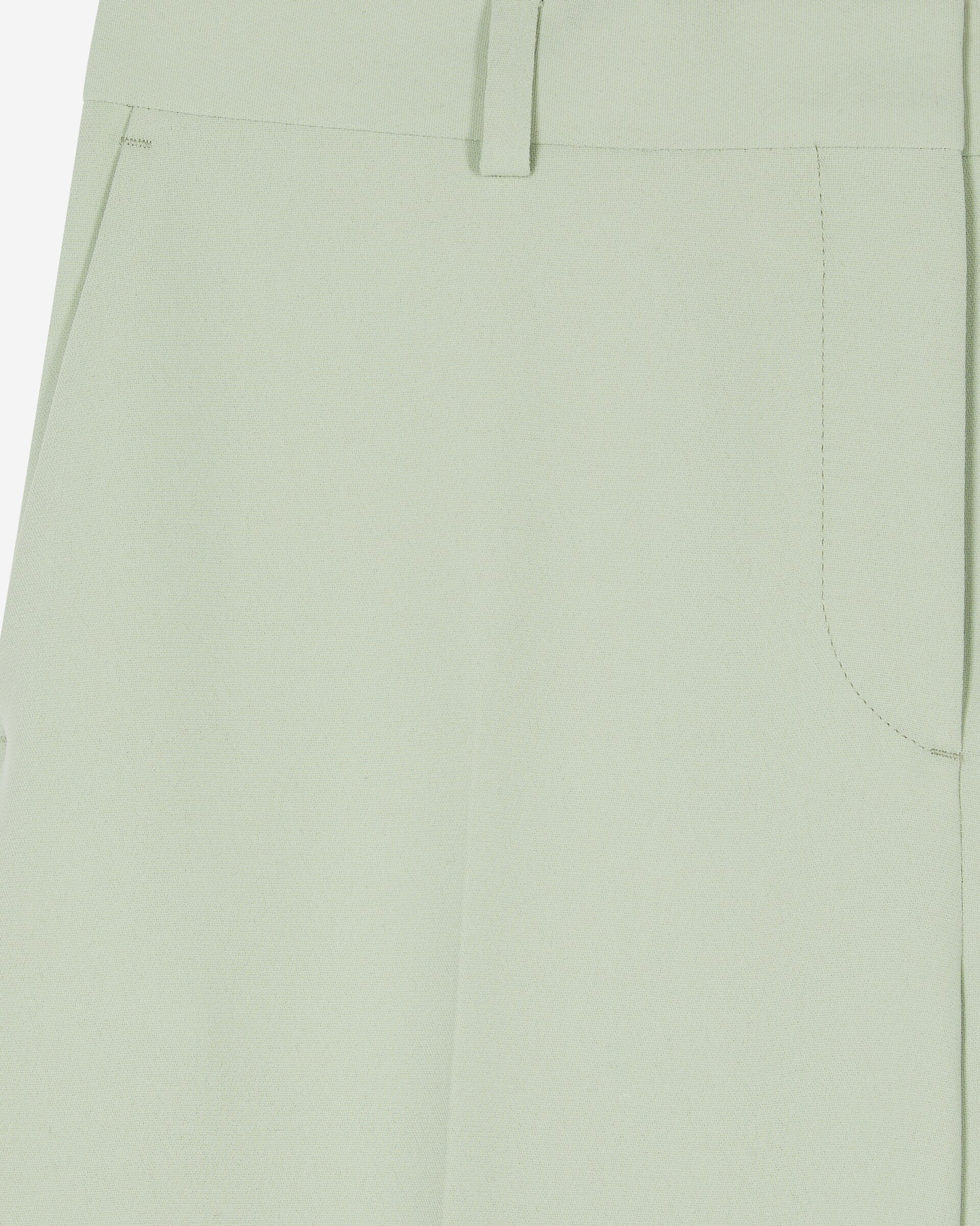 Pastel green straight-leg tailored pants