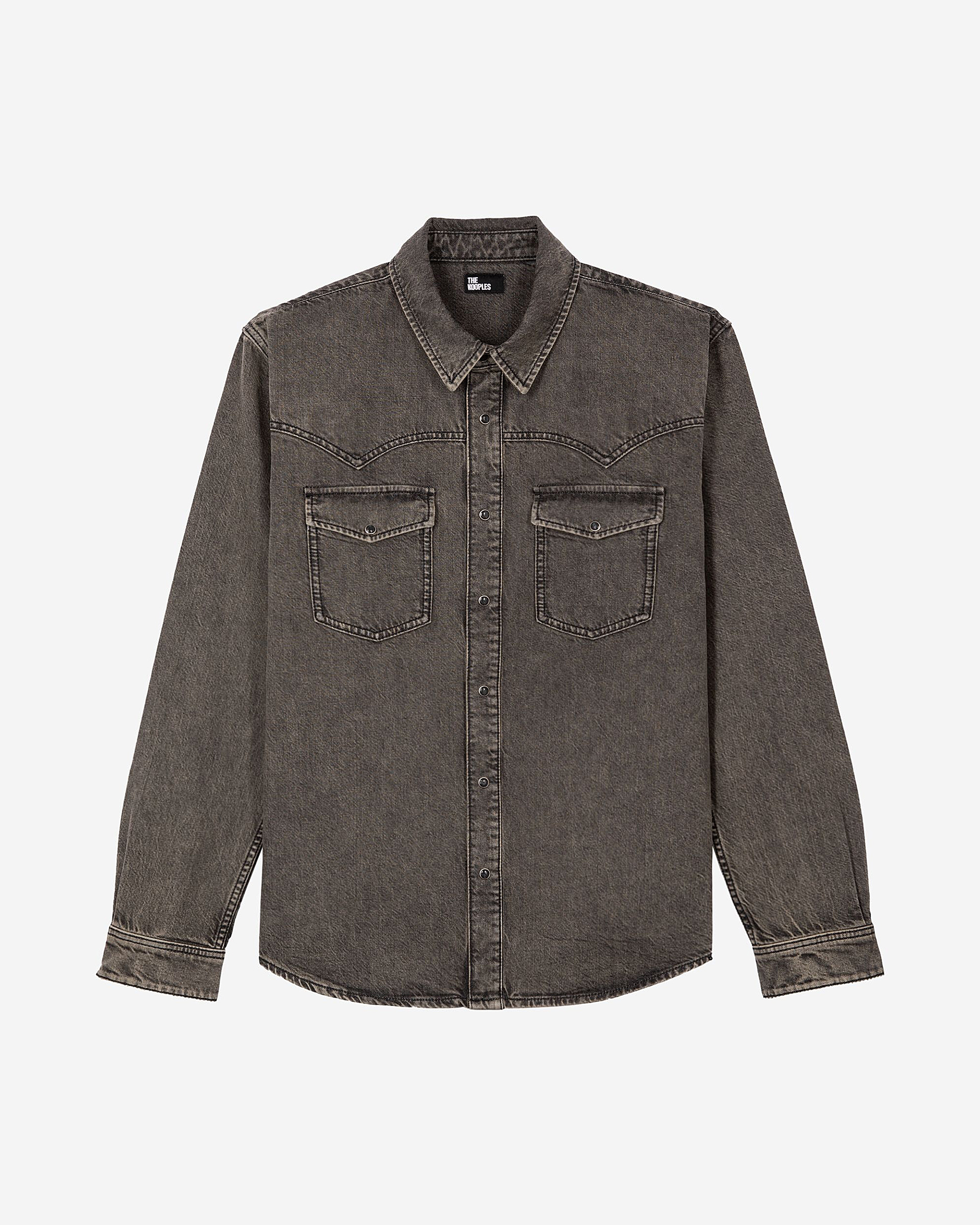 Grey denim shirt