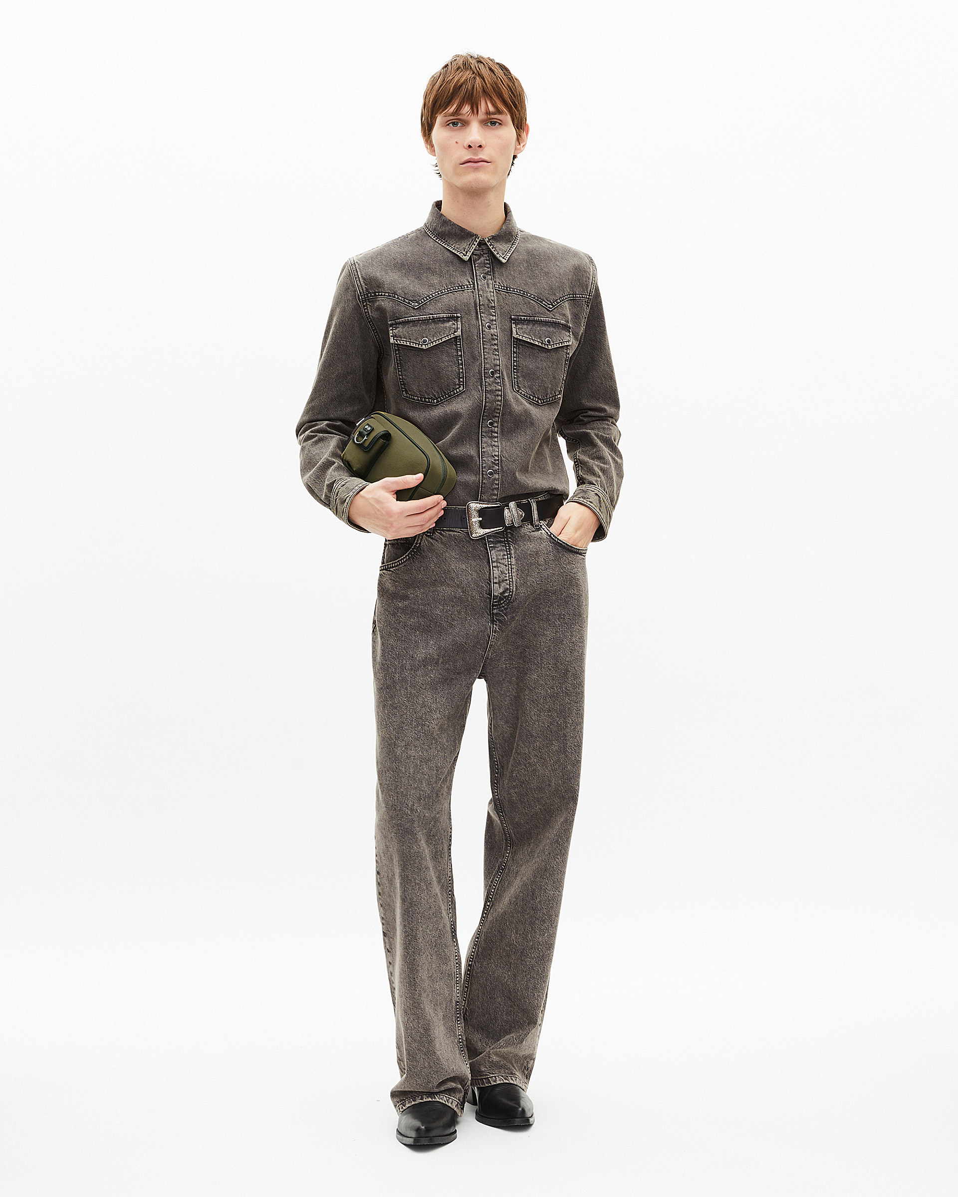 Grey baggy jeans