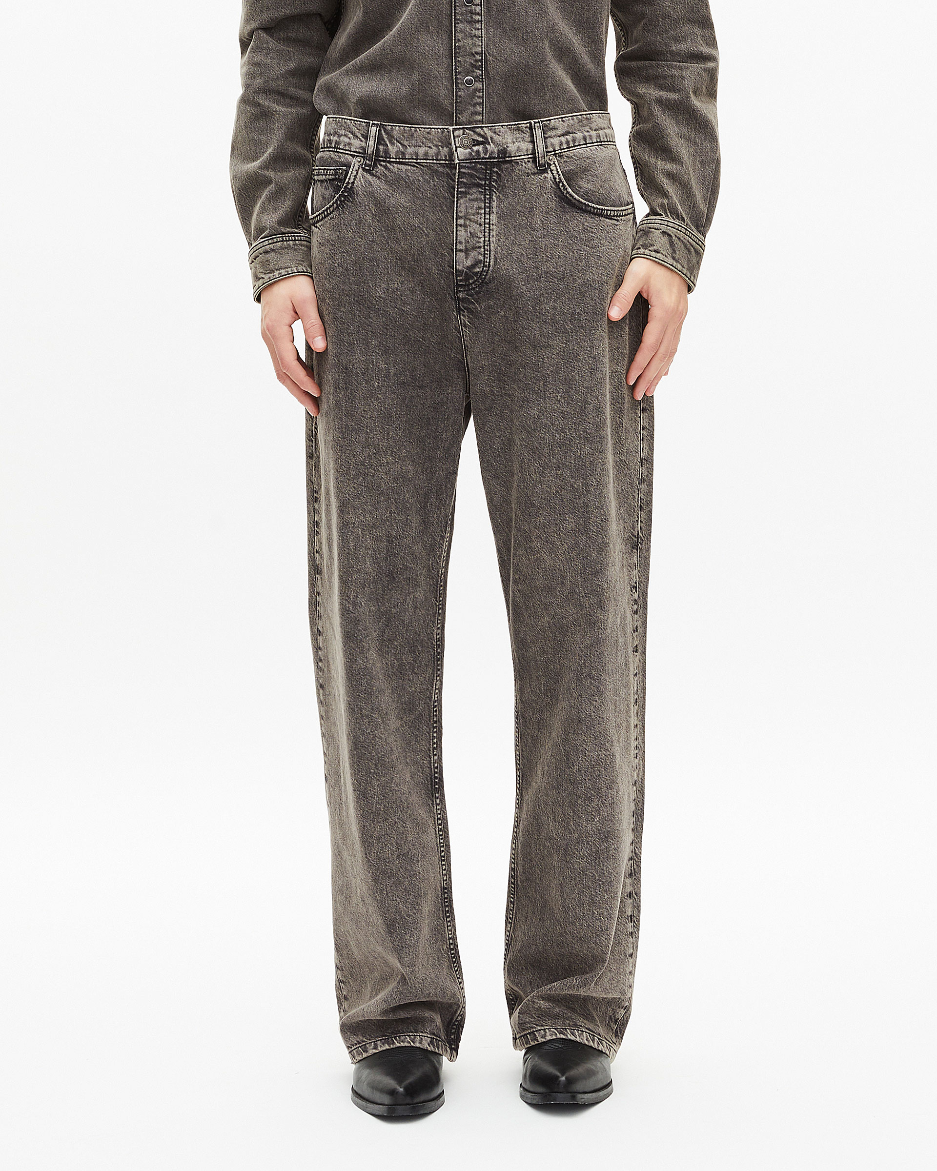 Grey baggy jeans