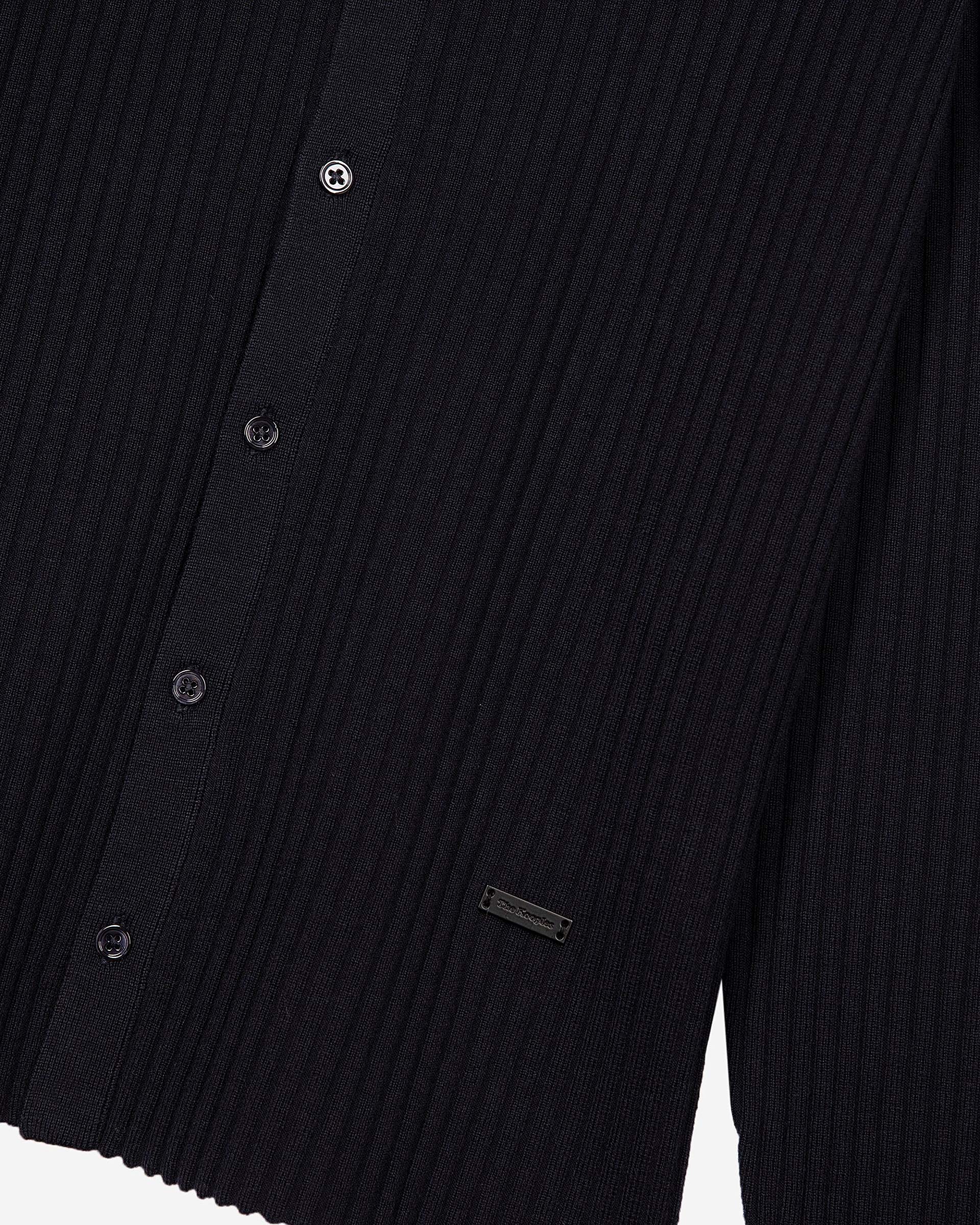 Navy ribbed cardigan