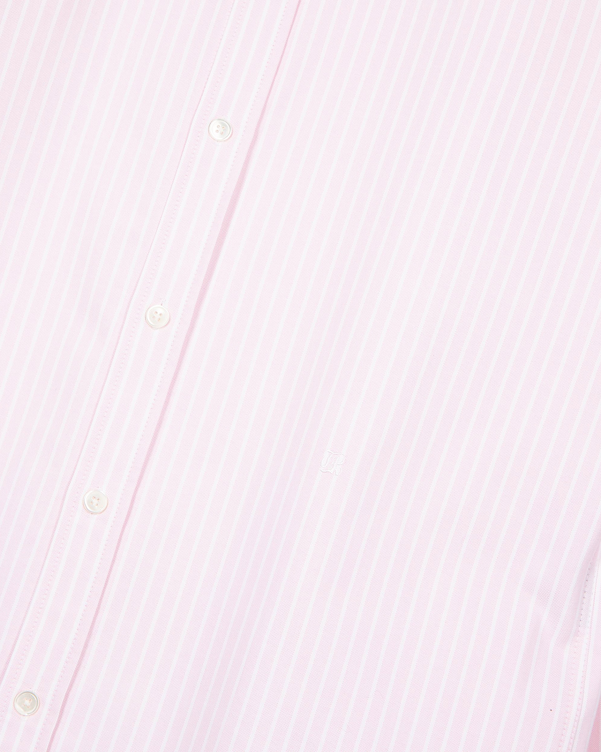 White and pink striped shirt