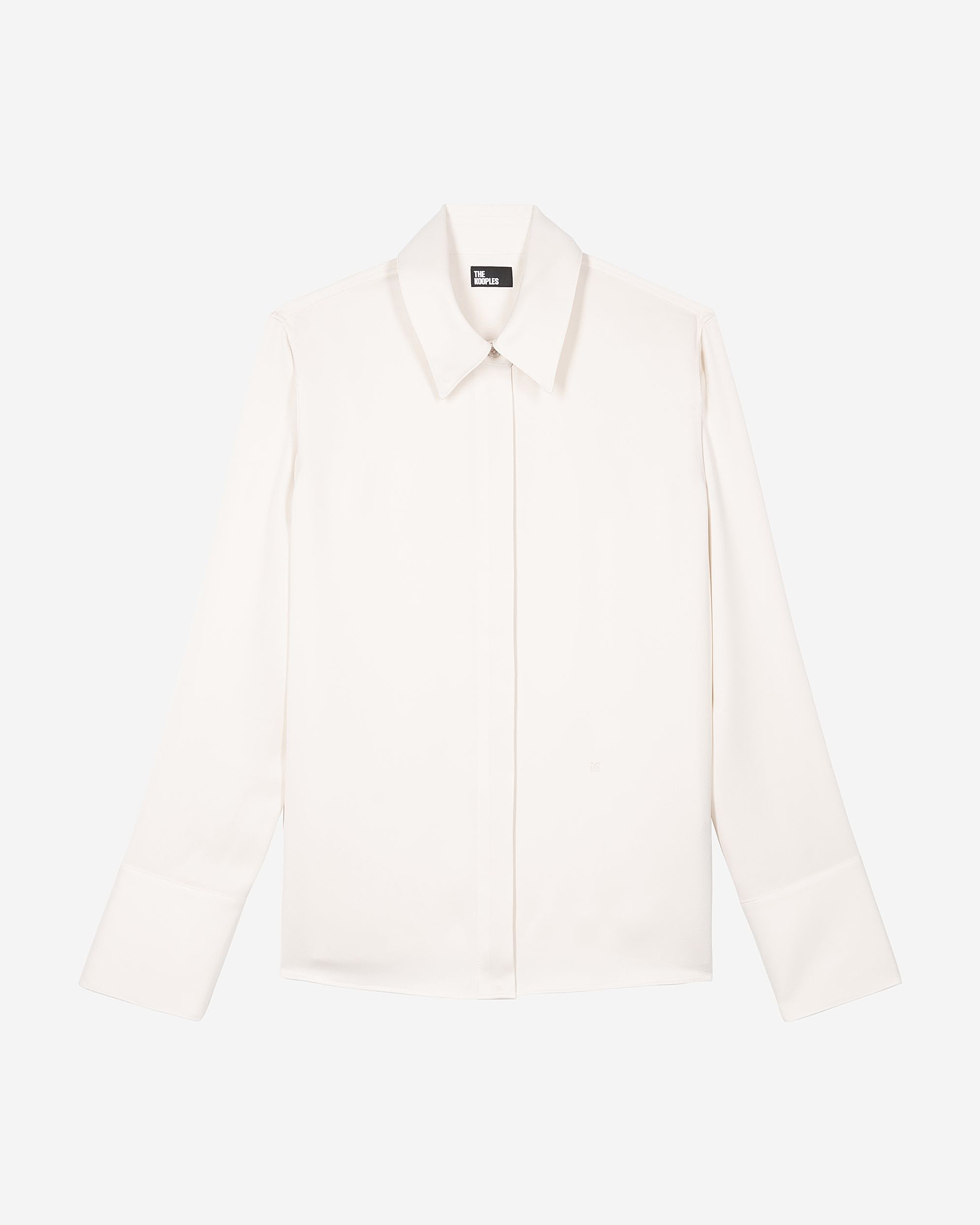 Ecru satin shirt