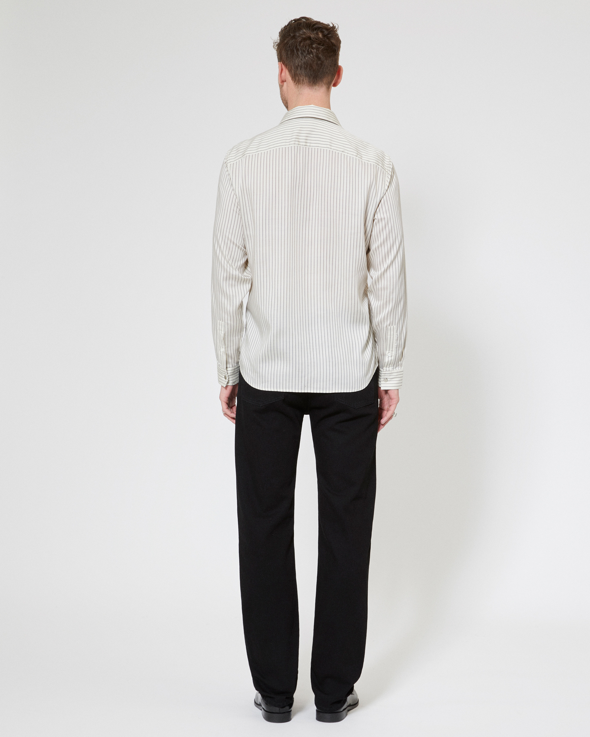 Ecru striped shirt