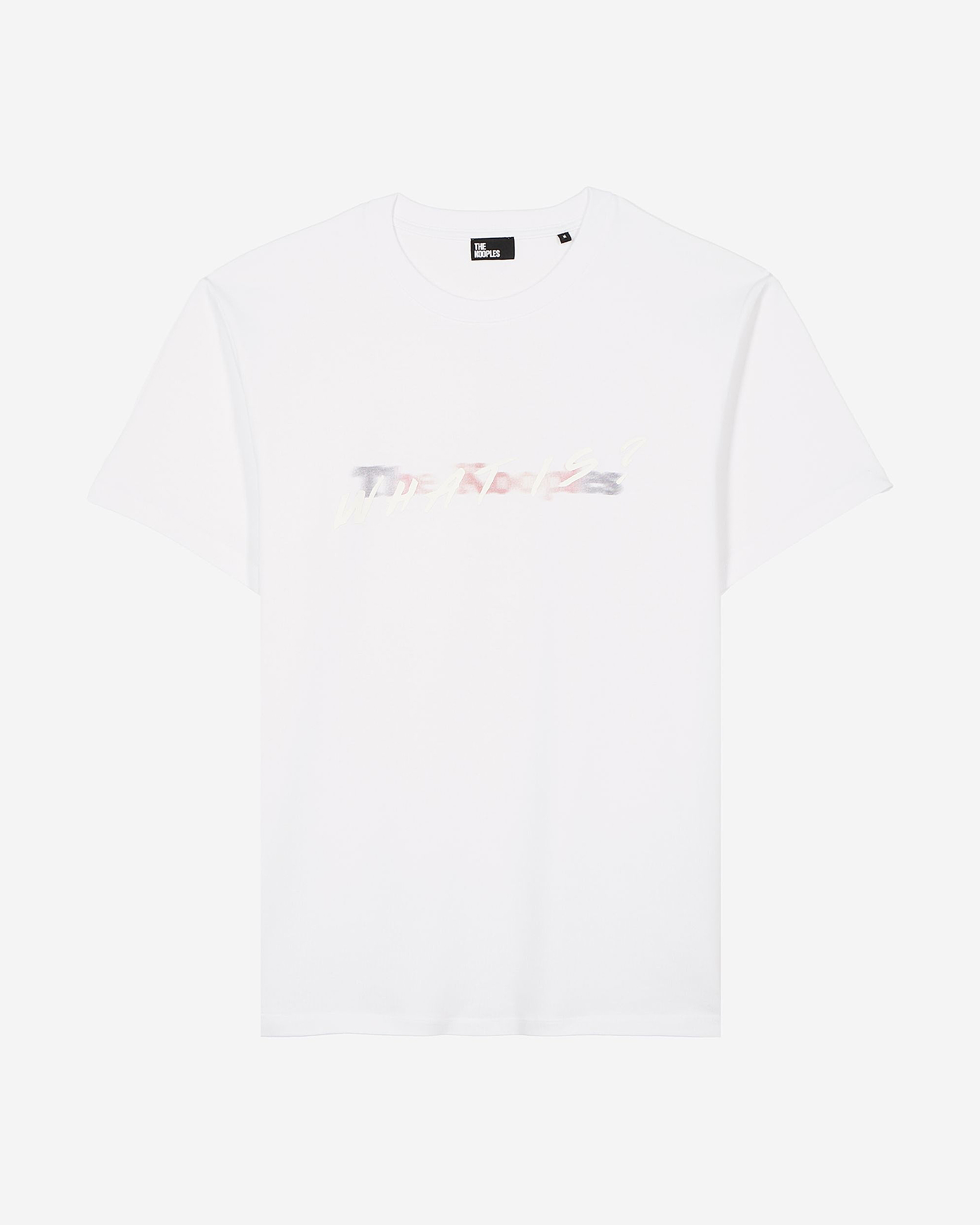T-shirt with white multicolored logo