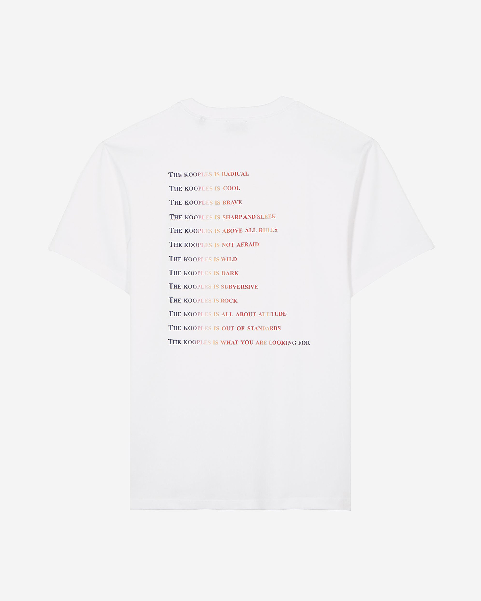 T-shirt with white multicolored logo