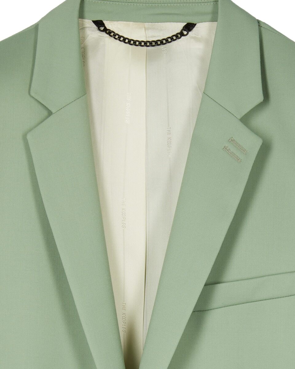 Green wool suit jacket