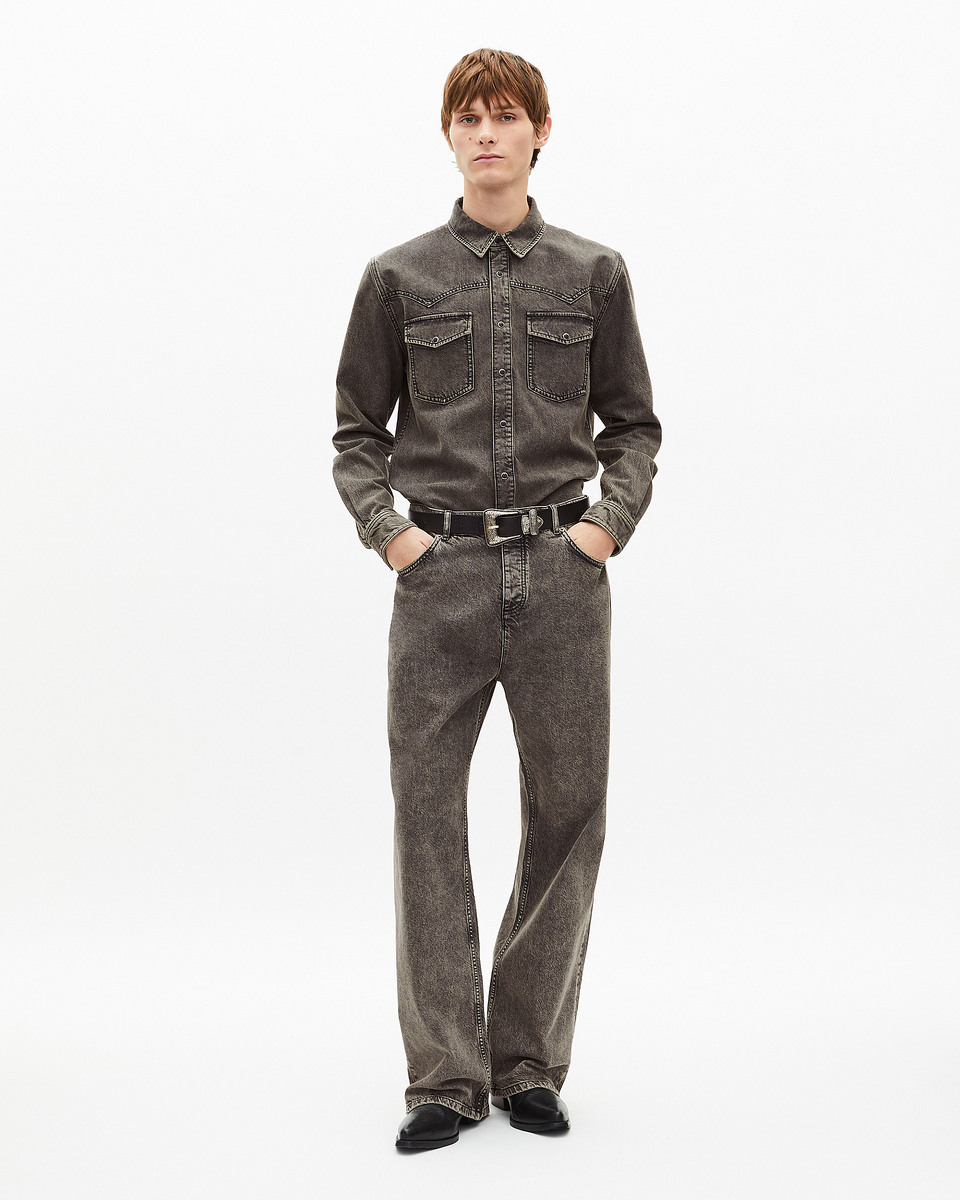 Grey denim shirt