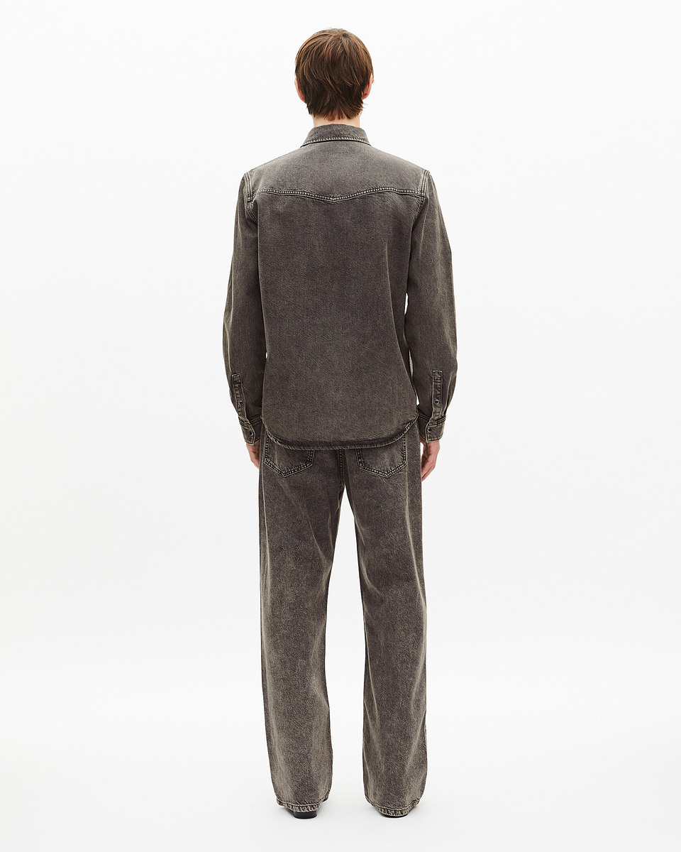 Grey denim shirt