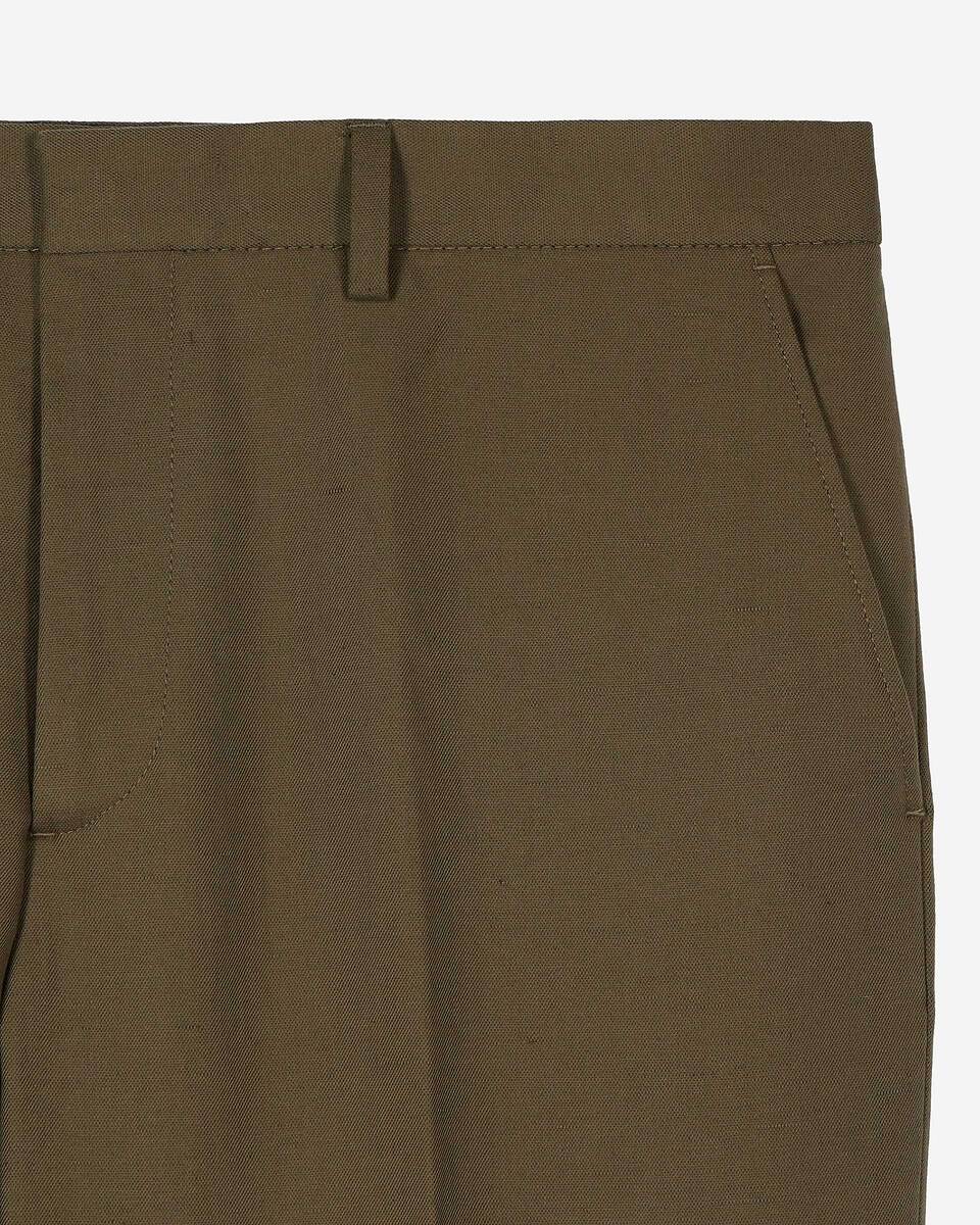 Straight khaki suit pants
