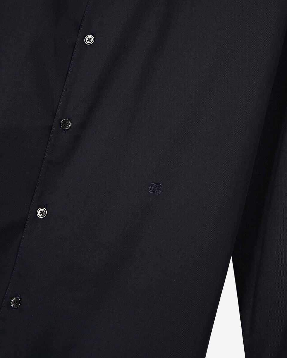Navy suit collar shirt