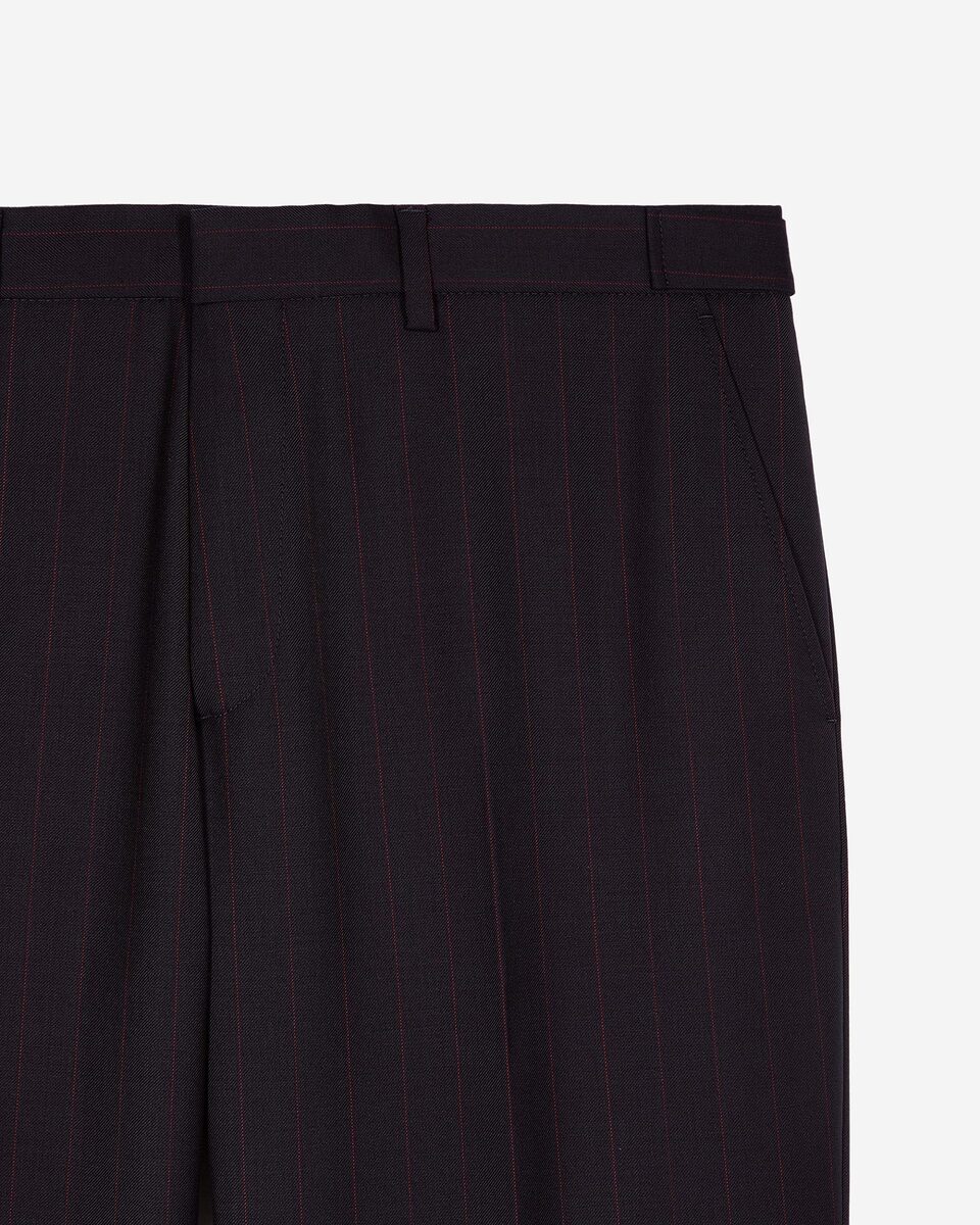 Navy pinstripe suit pants