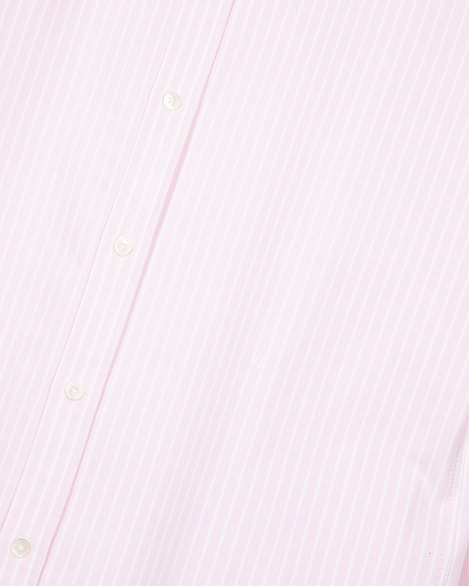 White and pink striped shirt
