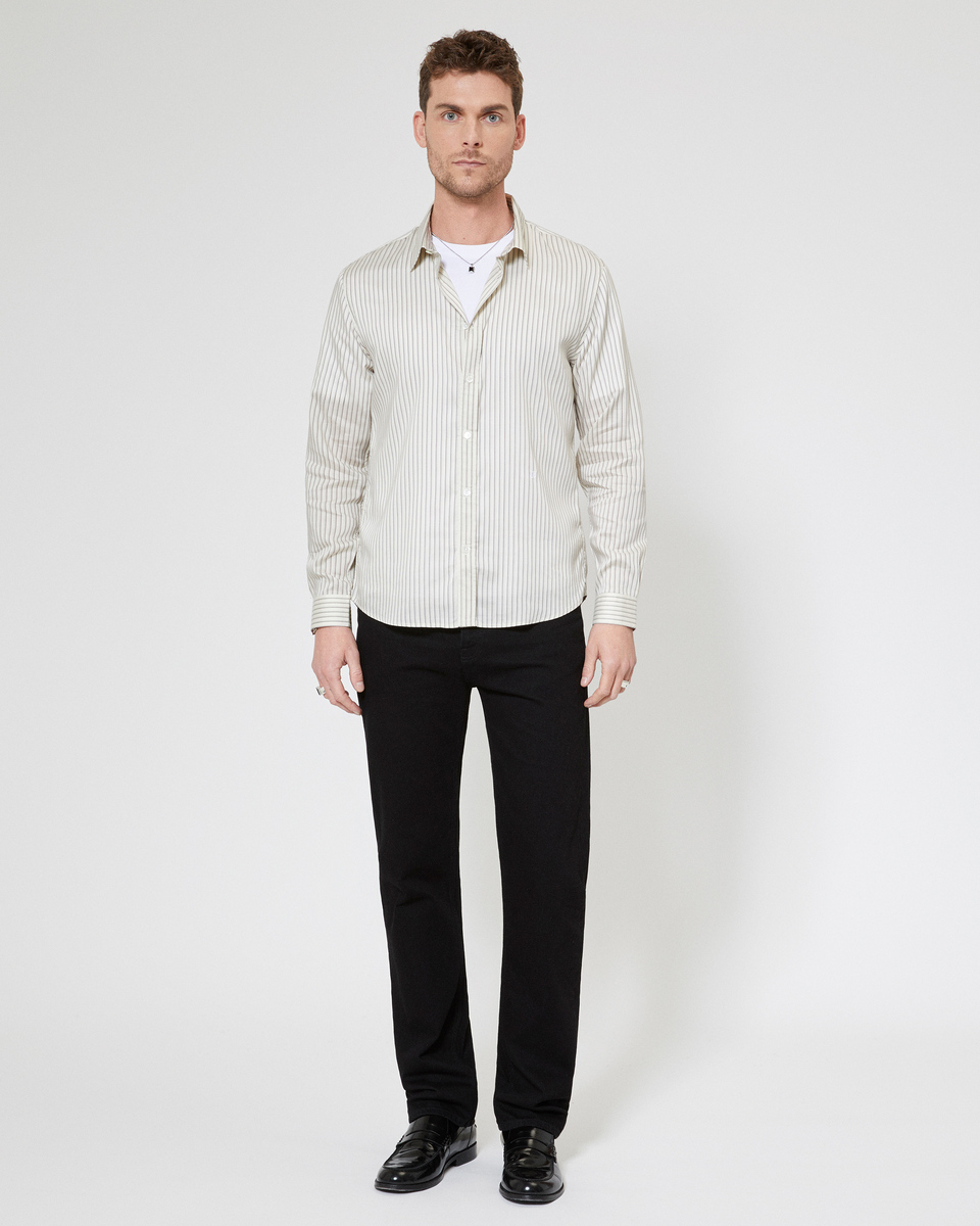 Ecru striped shirt