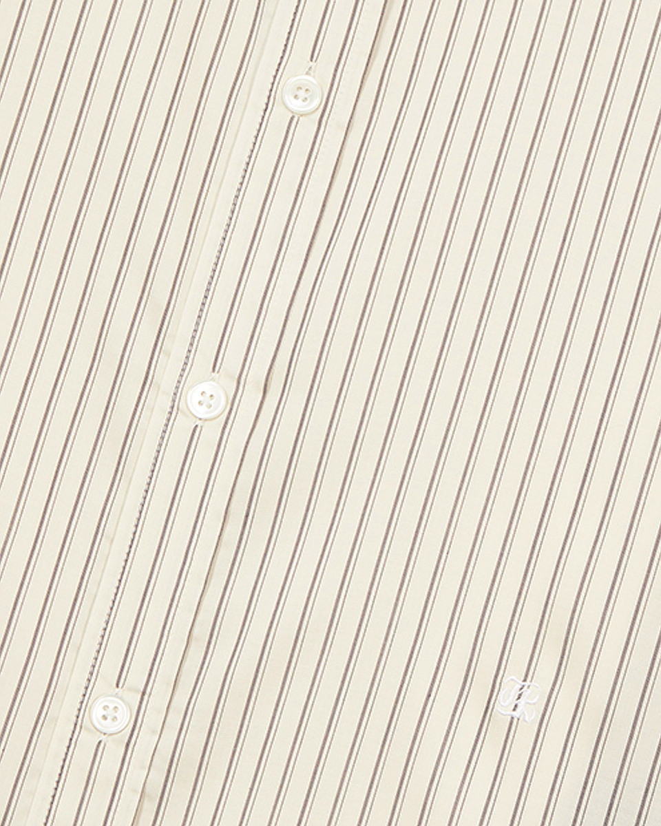 Ecru striped shirt