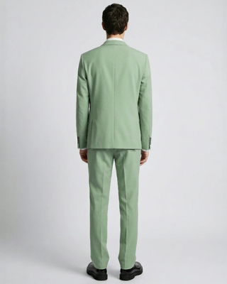 Green wool suit jacket