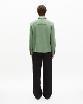 Almond green wool jacket