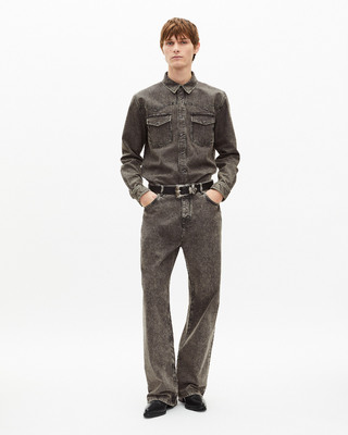 Grey denim shirt